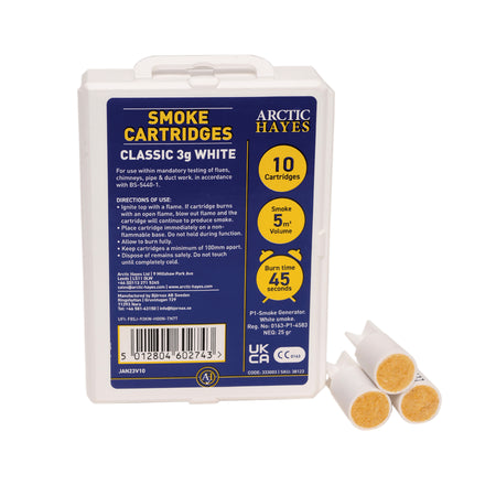 Arctic Hayes 3g White Smoke Cartridges Piled up