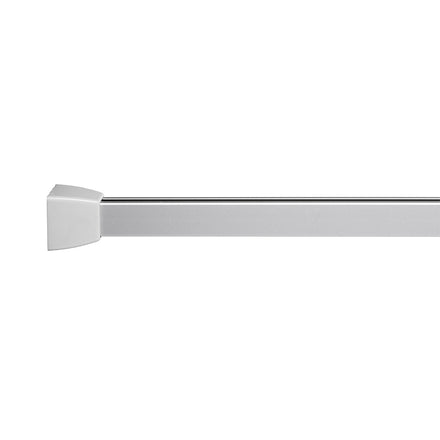 Croydex Profile 800 L-Shaped Shower Curtain Rail 760mm X 1675mm Silver GP85700-Croydex-Oceanair