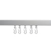 Croydex Profile 800 L-Shaped Shower Curtain Rail 760mm X 1675mm Silver GP85700-Croydex-Oceanair
