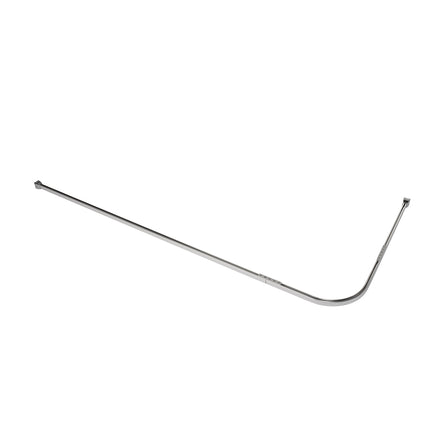 Croydex Profile 800 L-Shaped Shower Curtain Rail 760mm X 1675mm Silver GP85700-Croydex-Oceanair