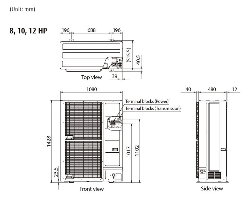 Fujitsu VRF Outdoor Units - J-IVL Series-Fujitsu-Oceanair