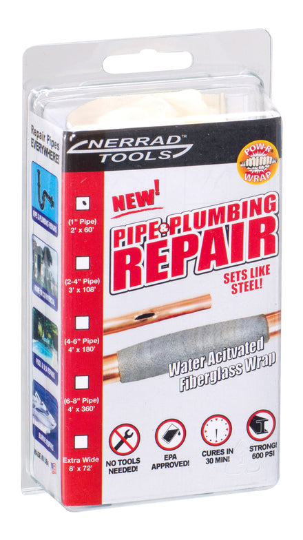Nerrad Pow R Wrap Repair Bandage (Wrap Size 2 X 60" For 1" Pipe) NTPW260 Packaging