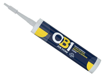 OB1 Multi Surface Construction Sealant & Adhesive Clear 290ml 30617361