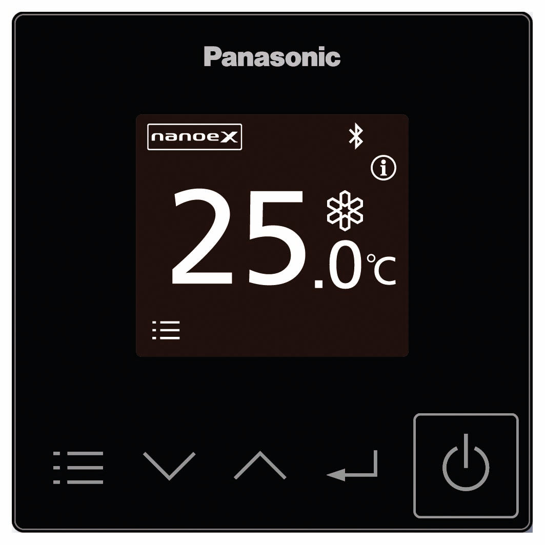 Panasonic CZ-RTC6BLW CONEX IoT Hard Wired Controller with Bluetooth & WLAN Black-Panasonic-Oceanair
