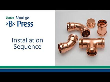 Conex Banninger B Press Brass Straight Female Connector 15mm X 1/2" P4270G01504000