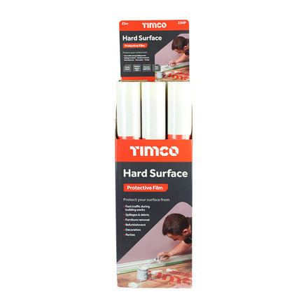 Timco Protective Film for Hard Surfaces 25m x 0.6m Roll 25HP close up