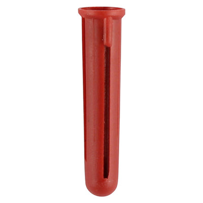 Timco Plastic Wall Plugs 7.5mm x 30mm Red (100 Pack) RPLUG Single Plug