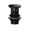 Viva Round Clicker Plug Slotted Basin Waste Black BW001/B-Mercantile Ventures Ltd-Oceanair
