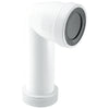 McAlpine 4" WC CON8E 90 Degree Extended Inlet Rigid WC Connector White
