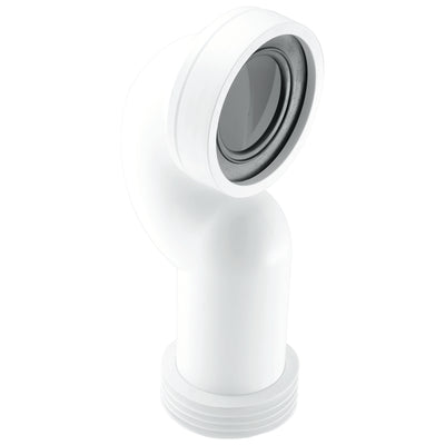 McAlpine 4" WC CONQ 90 Degree Space Saving Adjustable Rigid WC Connector