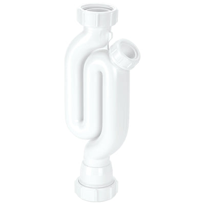 McAlpine X10 Multifit 1 1/4"  Straight Through Pedestal Trap White