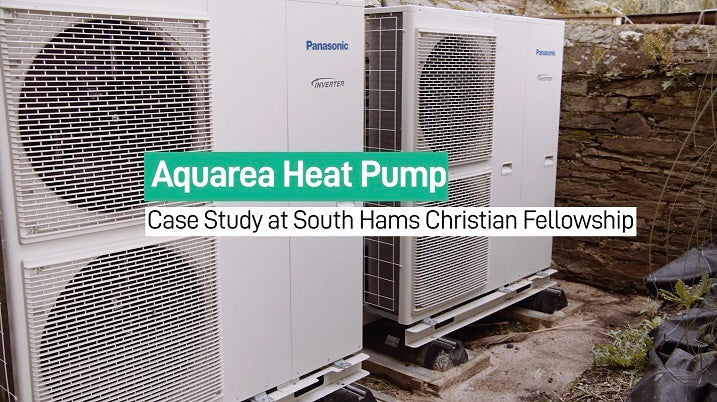 two Panasonic Aquarea heat pumps 