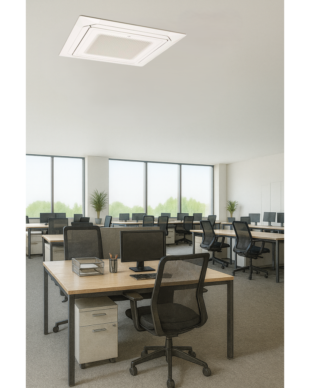 Fujitsu Airstage Eco Circular Cassette Large Rooms 3ph - R32 – Oceanair