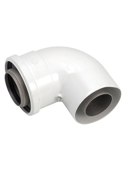 Worcester 90 Degree Boiler Flue Elbow 60mm/100mm 7716191084