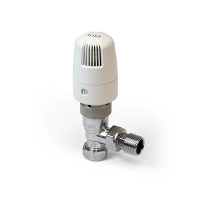 Inta i-Therm 10/8mm Angled Thermostatic Radiator Valve White 108TRVA-Intatec-Oceanair