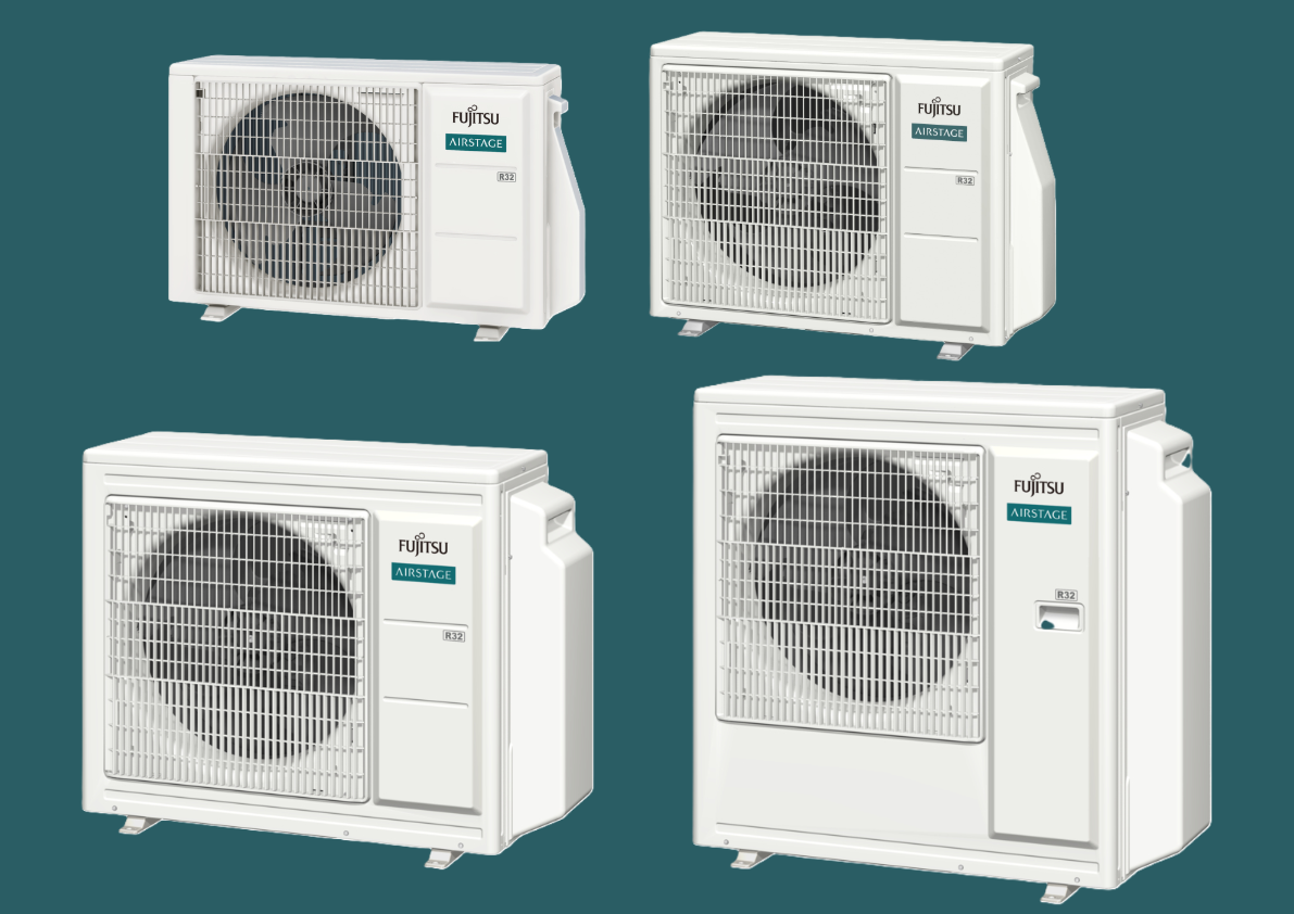 Fujitsu Airstage 2 Unit to 5 Unit Multi-Split Condensers - R32-Panasonic-Oceanair