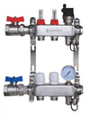 Oceanfloor 2 Port UFH Manifold with Pressure Gauge, AAV & Ball Valves-TUS (Trade Underfloor Supplies) Ltd-Oceanair