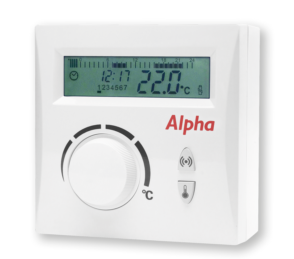 Alpha Digital EasyStat Wireless Programmable Room Thermostat 7.200005