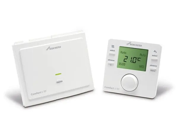 Worcester Comfort II RF Wireless Thermostat and Plug In Receiver 7733600002-F&P Wholesale - Tricom-Oceanair