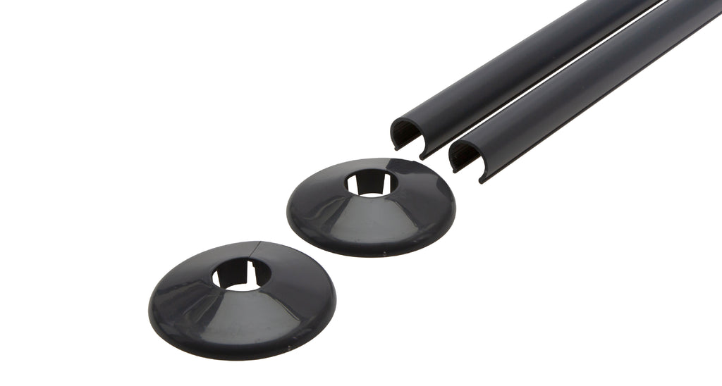 Talon Snappit Radiator Tail Pipe Covers and Collars Anthracite Grey 200mm ACSNA/K2