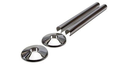 Talon Snappit Radiator Tail Pipe Covers and Collars Chrome 200mm ACSNC/K2