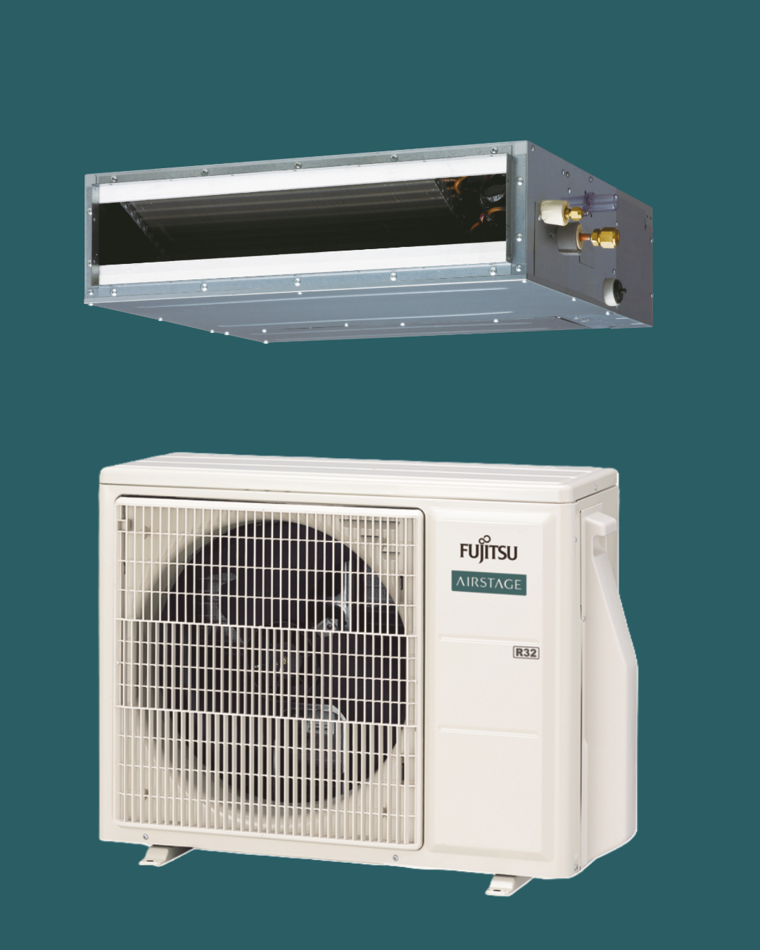 Fujitsu Airstage Eco Slim Duct - R32-Fujitsu Airstage-Oceanair