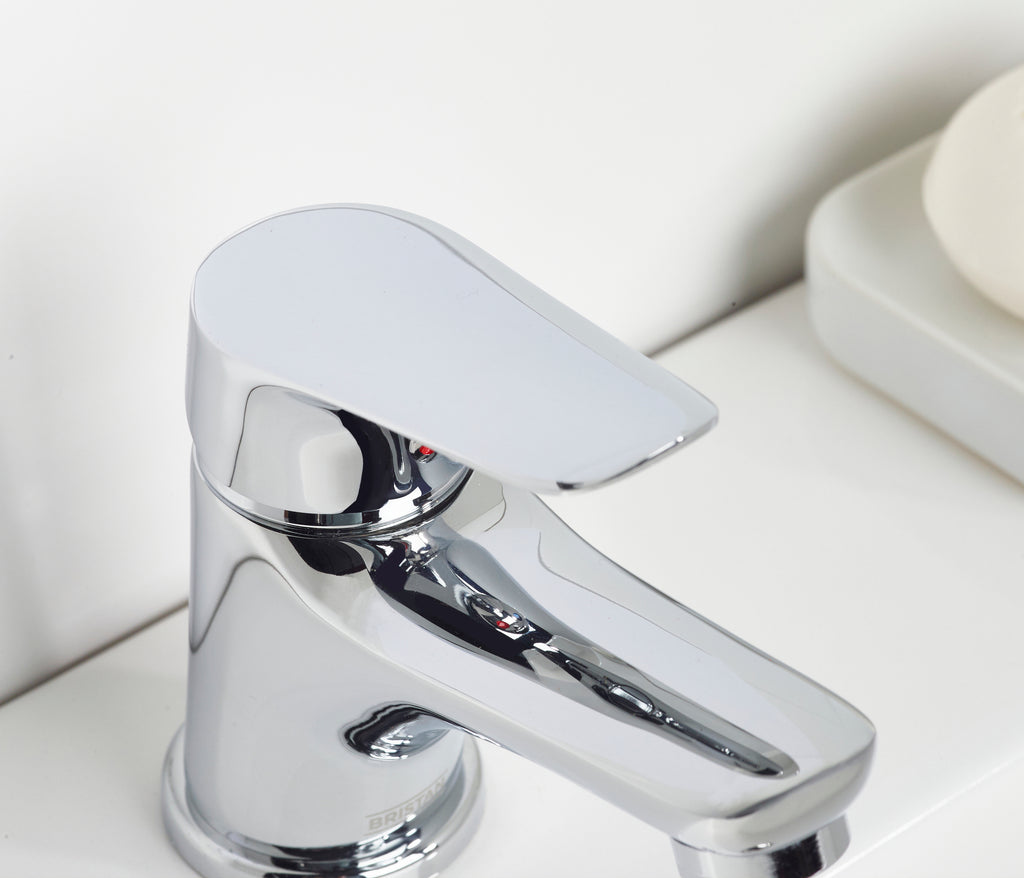 Bristan Aster Basin Mixer Tap With Clicker Waste Chrome AST BAS C-Bristan-Oceanair