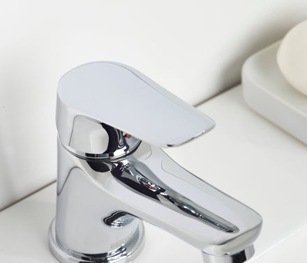 Bristan Aster Basin Mixer Tap With Clicker Waste Chrome AST BAS C-Bristan-Oceanair