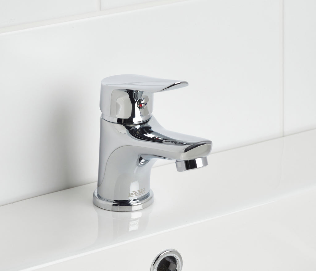 Bristan Aster Basin Mixer Tap With Clicker Waste Chrome AST BAS C-Bristan-Oceanair
