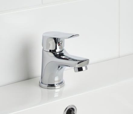 Bristan Aster Basin Mixer Tap With Clicker Waste Chrome AST BAS C-Bristan-Oceanair