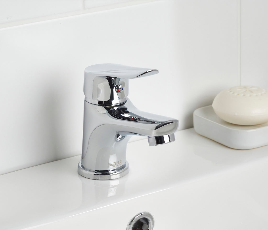 Bristan Aster Basin Mixer Tap With Clicker Waste Chrome AST BAS C-Bristan-Oceanair