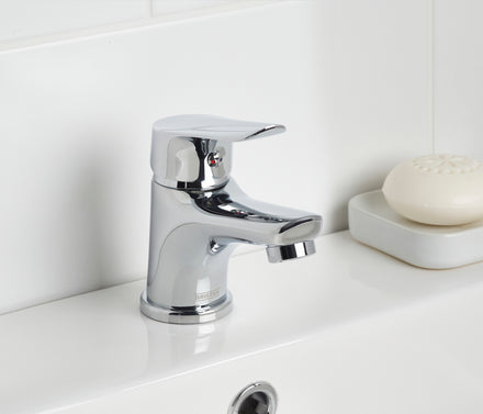 Bristan Aster Basin Mixer Tap With Clicker Waste Chrome AST BAS C-Bristan-Oceanair