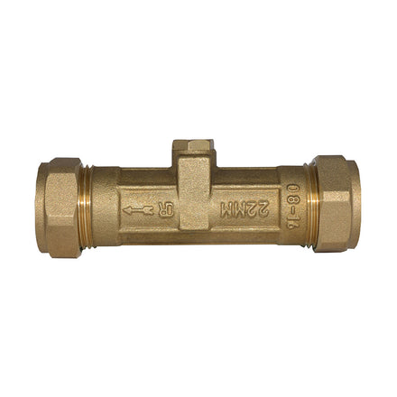 Navigator Brass Compression Double Check Valve 28mm DZR BFDCV-28