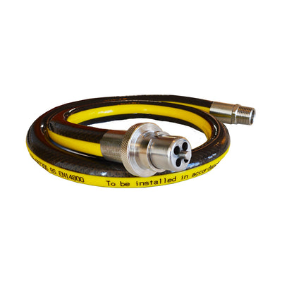 Salvus LPG and Gas Hose Bayonet 1m x 1/2" BFGHENB2-100