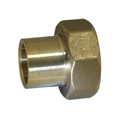 Navigator Grooved Gas Meter Union 1" x 28mm Brass BFGMU-28F
