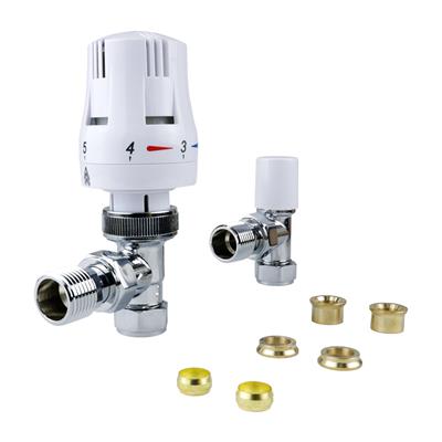 Midbrass Europa 3 TRV & Lockshield, 15mm, White/Chrome (Twin Pack) BFTRVE3T-15-NAVIGATOR MSL LTD-Oceanair