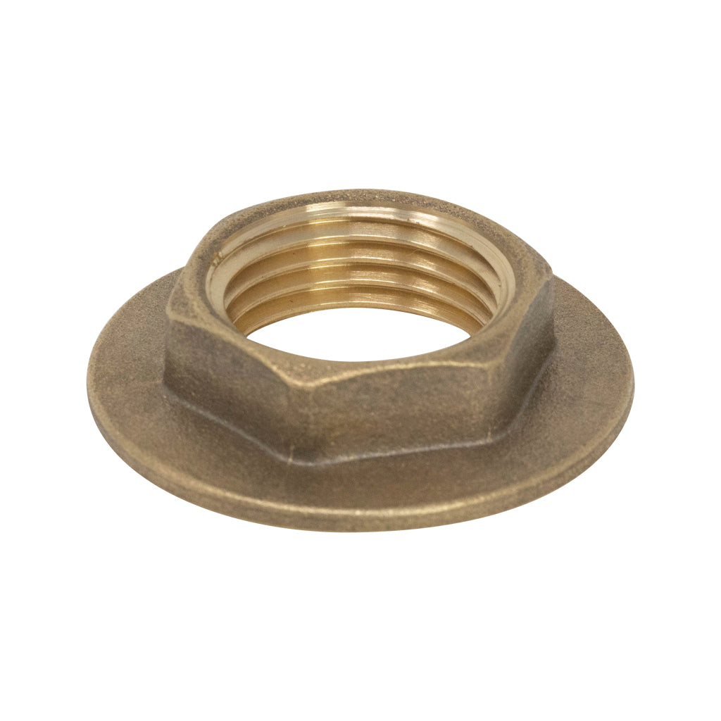 Mid Brass Flanged Backnut 1/2" BRBACKNUT-D