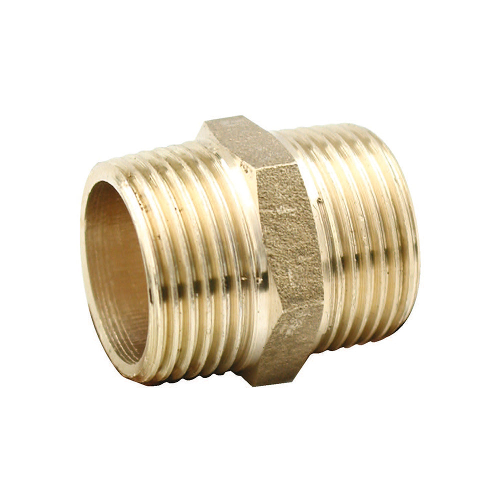 Brass Hexagon Nipple 1/2" BRHN-D