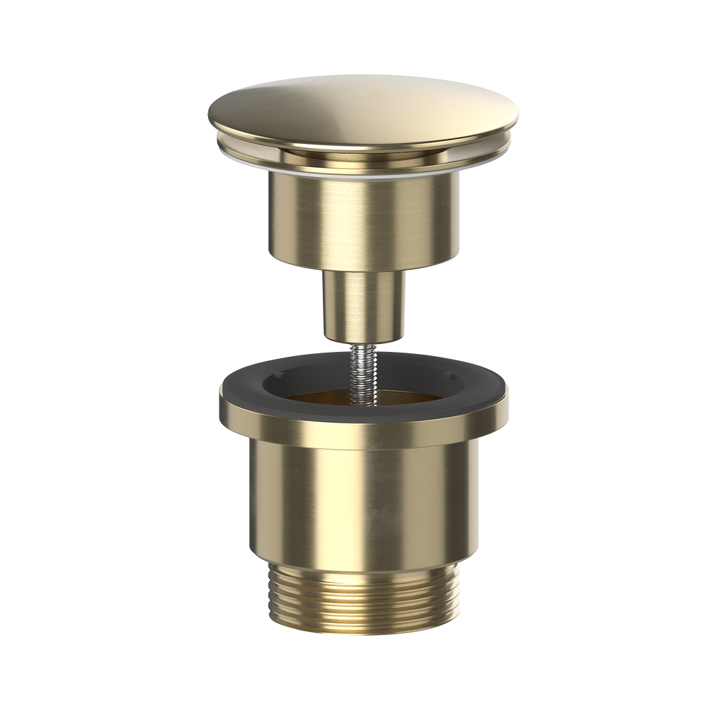 Viva Universal Basin Waste Brushed Brass 1 1/4" BWUNI/BB-Mercantile Ventures Ltd-Oceanair