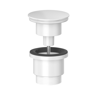 Viva Universal Basin Waste Matt White 1 1/4" BWUNI/MW
