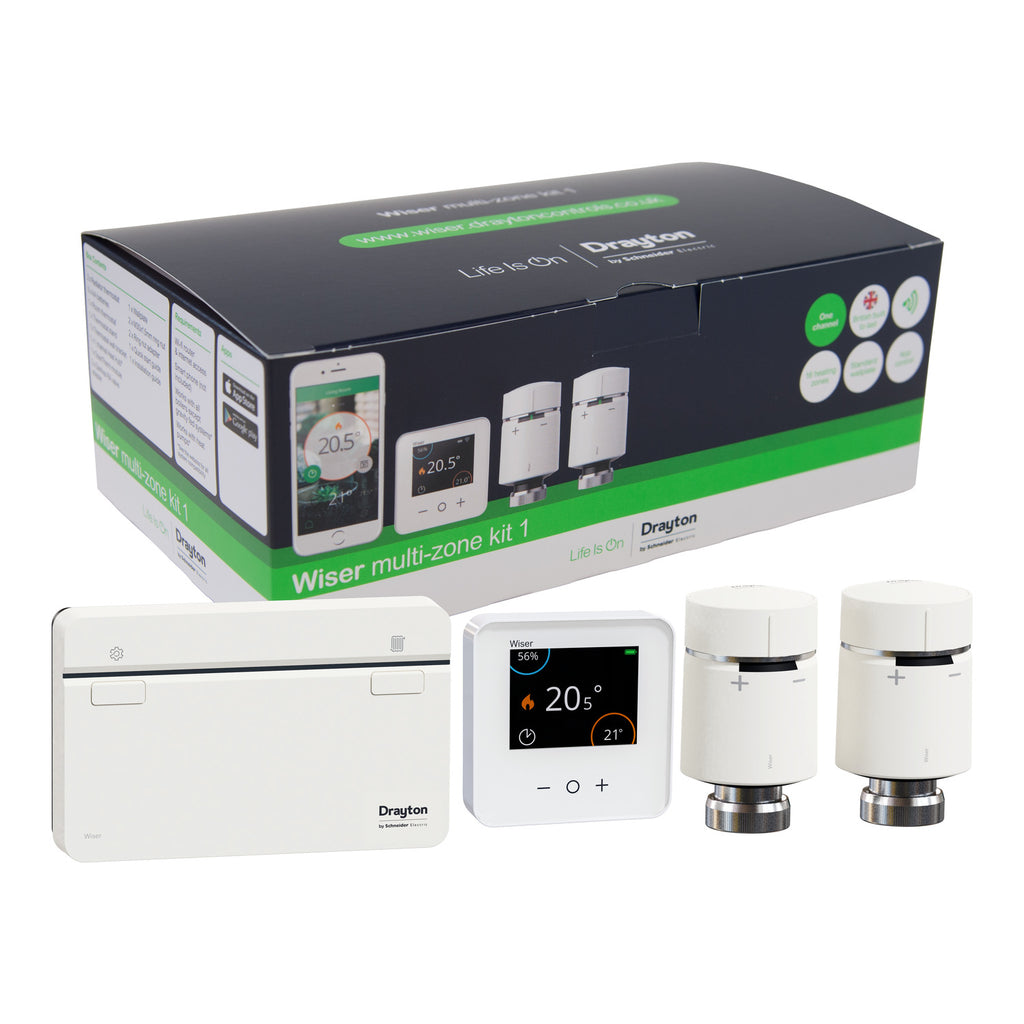 Drayton Wiser Multi-Zone Kit 1 Channel WV714R9K0902 - Smart Thermostat Multi-Zoning Kit - SCHNEIDER ELECTRIC CONTROLS UK LTD - Oceanair