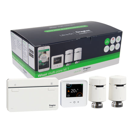 Drayton Wiser Multi-Zone Kit 1 Channel WV714R9K0902 - Smart Thermostat Multi-Zoning Kit - SCHNEIDER ELECTRIC CONTROLS UK LTD - Oceanair