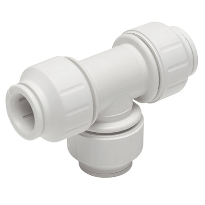 JG Speedfit Plastic Push-Fit Equal Tee White 22mm - Equal Tee - RELIANCE WORLDWIDE CORPORATION (UK) LTD - Oceanair