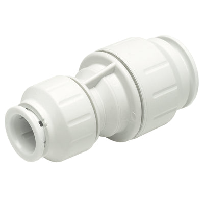 JG Speedfit Plastic Push-Fit Reducing Straight Coupler 15mm x 10mm White - Reducing Coupler - RELIANCE WORLDWIDE CORPORATION (UK) LTD - Oceanair