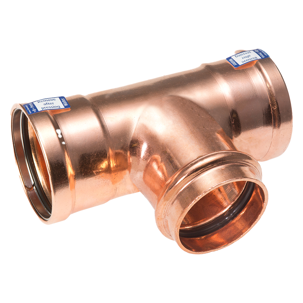 Conex Banninger B Press Copper Branch Reduced Tee 22mm x 22mm x 15mm P5130 02215022 - B Press Branch Reduced Tee - CONEX UNIVERSAL LIMITED - Oceanair