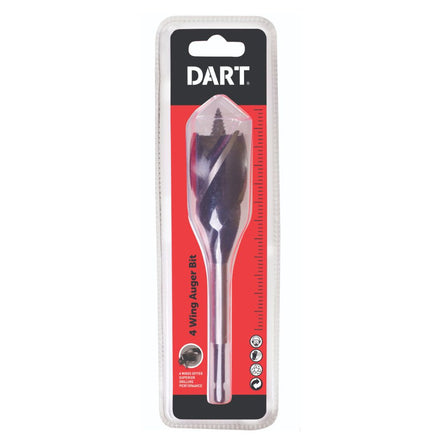 Dart Four Wing Auger Wood Drill Bit 32mm X 165mm D4AB32-Dart Tools Group-Oceanair
