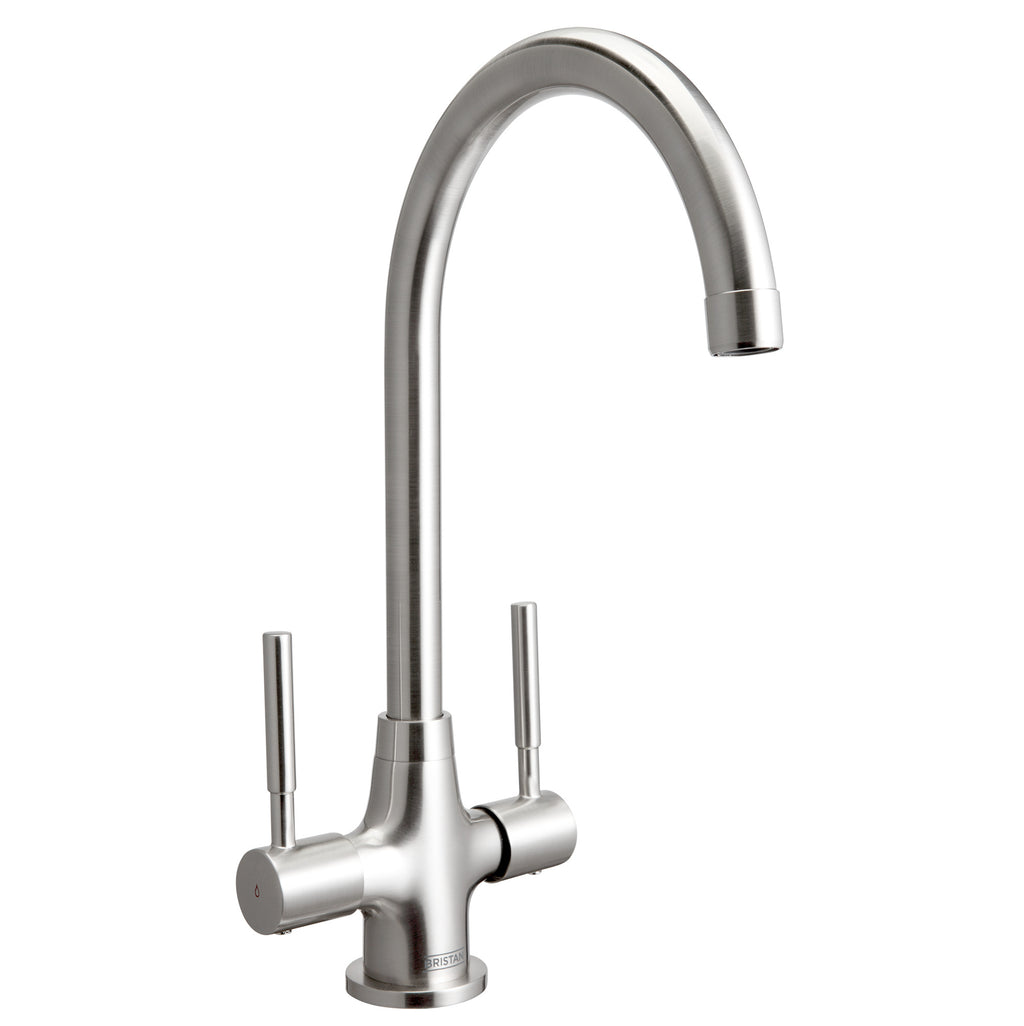 Bristan Dune Monobloc Sink Mixer Tap Stainless Steel DU SNK SS-Bristan-Oceanair