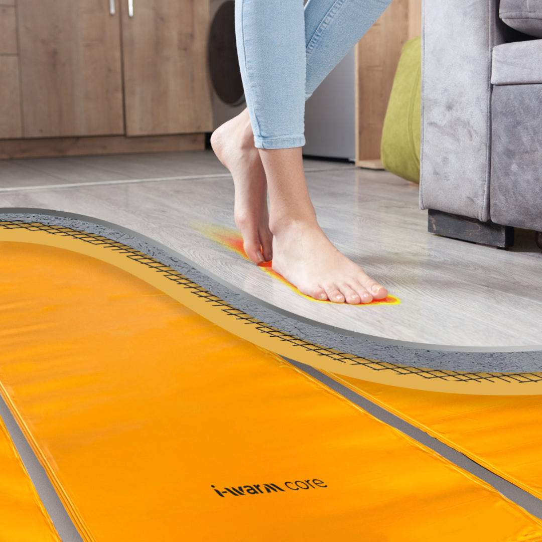 i-warm Core Infrared Underfloor Heating 50cm 4lm Pack (220w/m2)-Radiant Heat 360-Oceanair