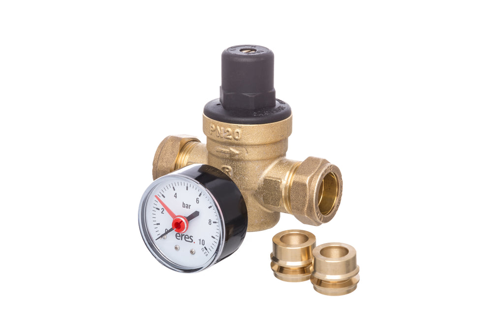 Altecnic Eres Pressure Reducing Valve With Gauge 15mm x 22mm ER-PRV1522