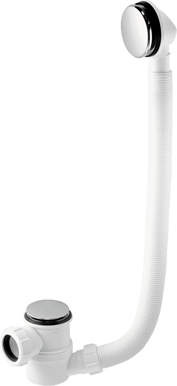 McAlpine HC2650UK Top Access Bath Trap Chrome Finish 1 1/2" White-F&P Wholesale - Tricom-Oceanair